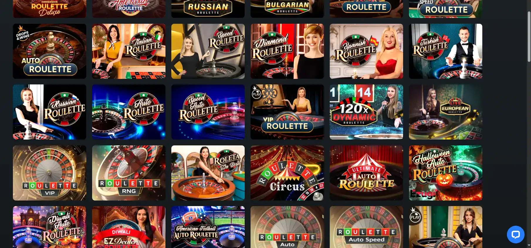 Игровой процесс в live-казино Плей2х